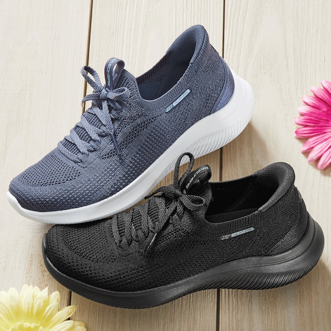 Skechers Slip-Ins Ultra Flex 4.0 Shoe with Air-Cooled Memory Foam and No-Tie Fit, , large