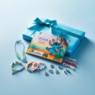 Stitch Craft Along Storybook & DIY Jewelry Kit, Multi, large