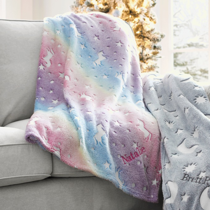 Kids' Glow-in-the-Dark Throw, , large