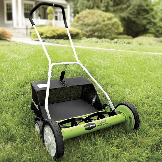 20 Inch Reel Manual Mower With Clippings Bag Montgomery Ward