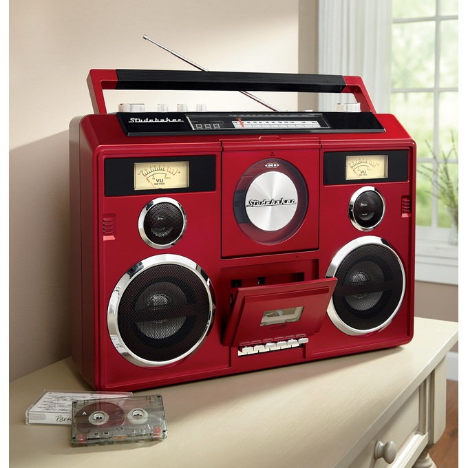 Studebaker Sound Station Portable Boom Box, , large
