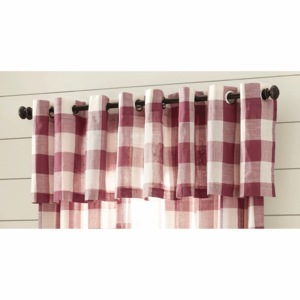 Buffalo Check Valance, , large