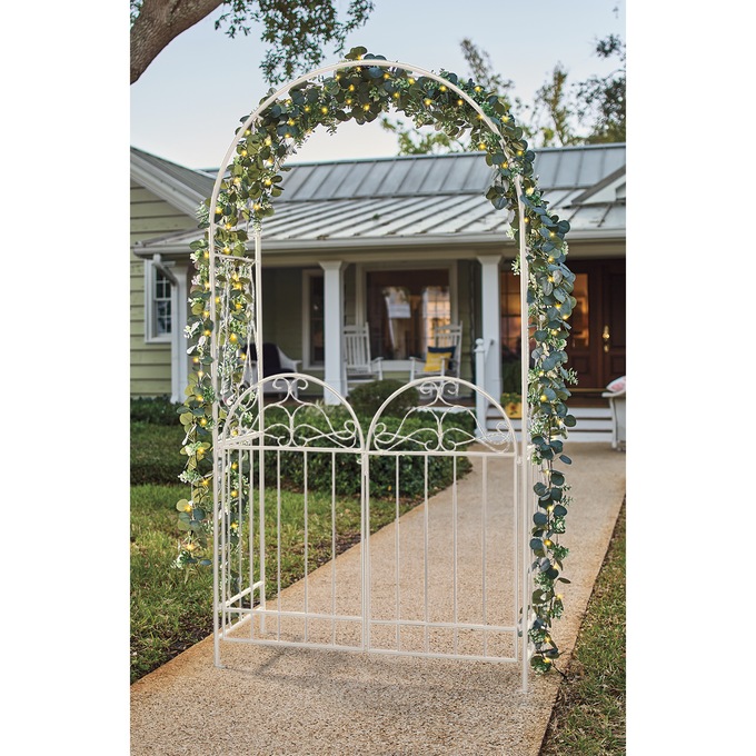 Braided Scroll Arbor Gate, , large