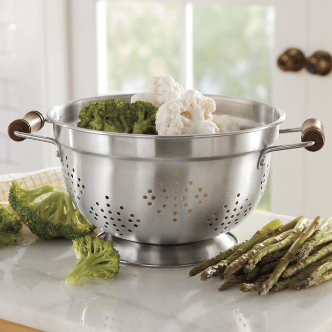 5qt. Colander with Wood Handles Montgomery Ward