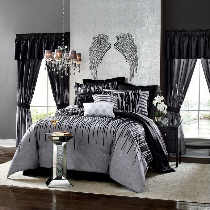 Gilda Comforter Set with Curtains, 30 Pieces, , large