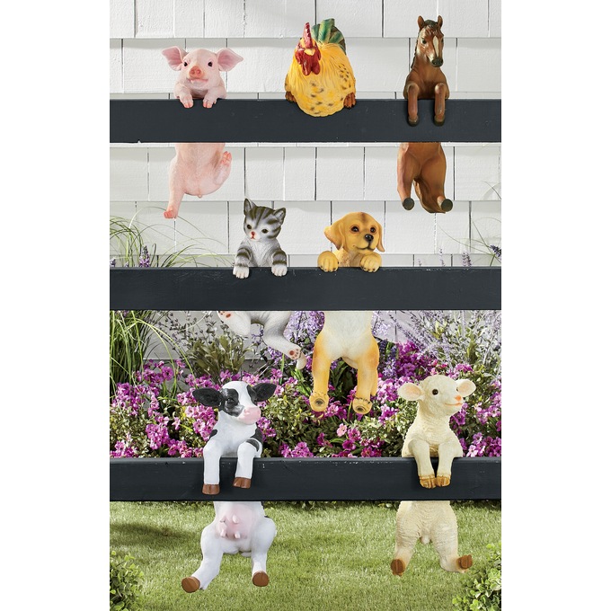 Farm Animal Peekaboo Statues, , large