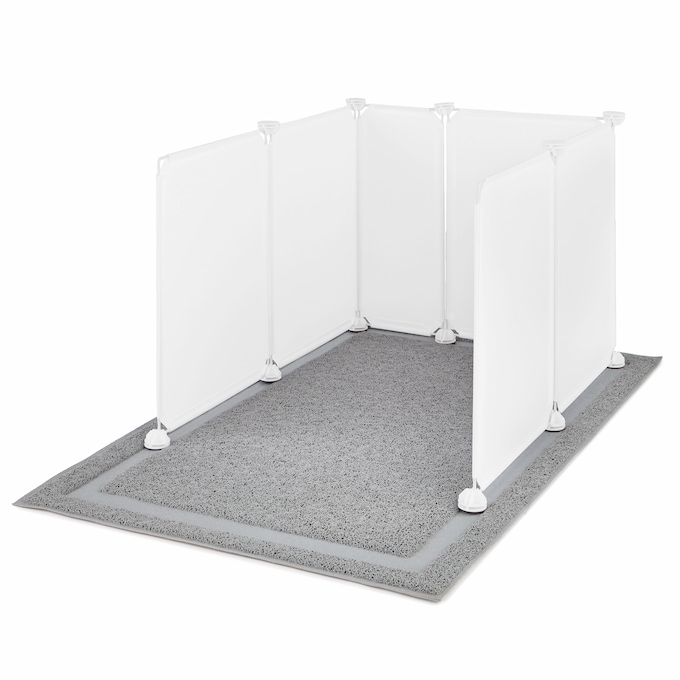 Cat Litter Box Guards with Mat, , large