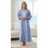 Embroidered Seersucker Maxi Lounger, , large