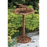 Solar Birdbath Fountain with Bird, , large