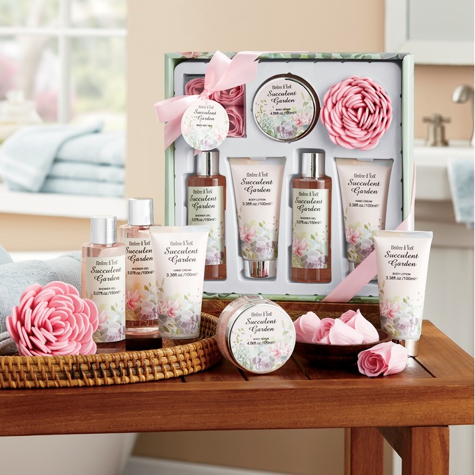 7-Piece Jasmine and White Tea Bath Set, , large