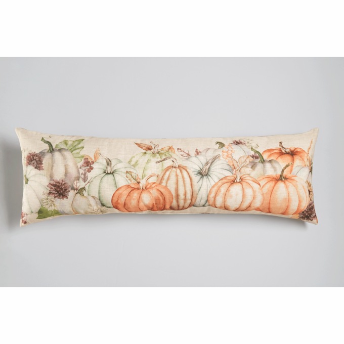 Reversible Fall Floral/Bird Decorative Pillow, , large