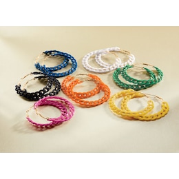 Colorful Link Hoops, , large