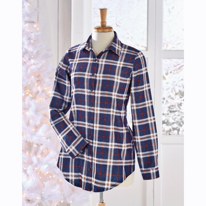 Lauren Flannel Tunic, , large