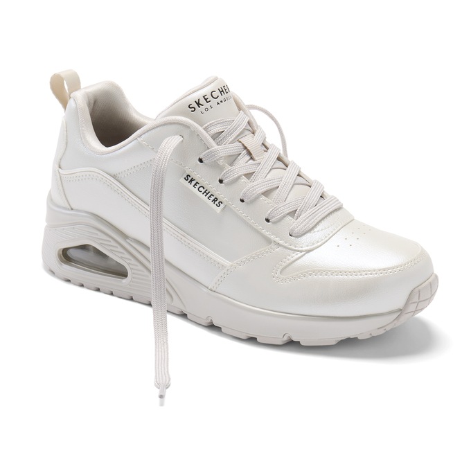 Skechers Women's Uno Galactic Gal Metallic Lace-Up with Hidden Wedge Heel, , large
