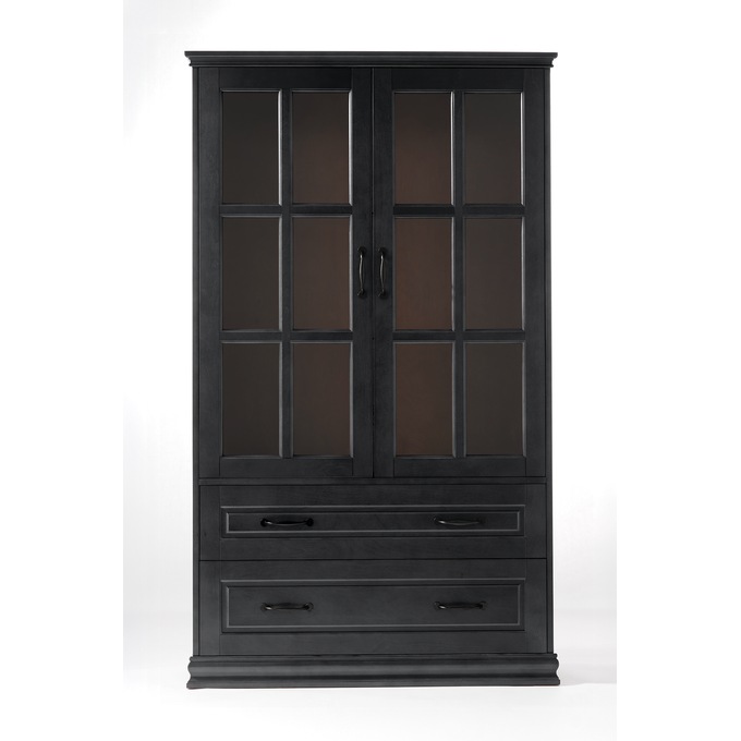 Dawson Media Display Cabinet, Black, large
