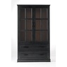Dawson Media Display Cabinet, Black, large