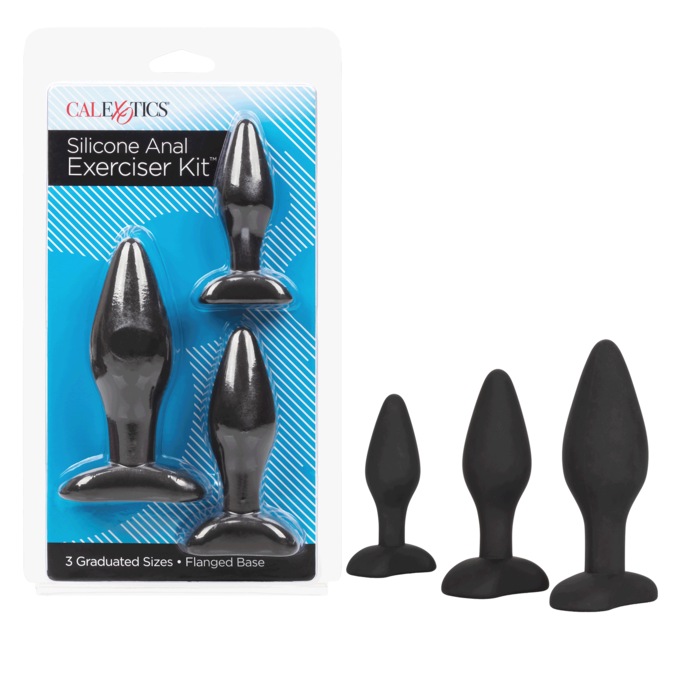 Silicone Anal Exerciser Kit by Calexotics, , large