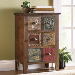 Flora Multicolored 3-Drawer Cabinet, , large