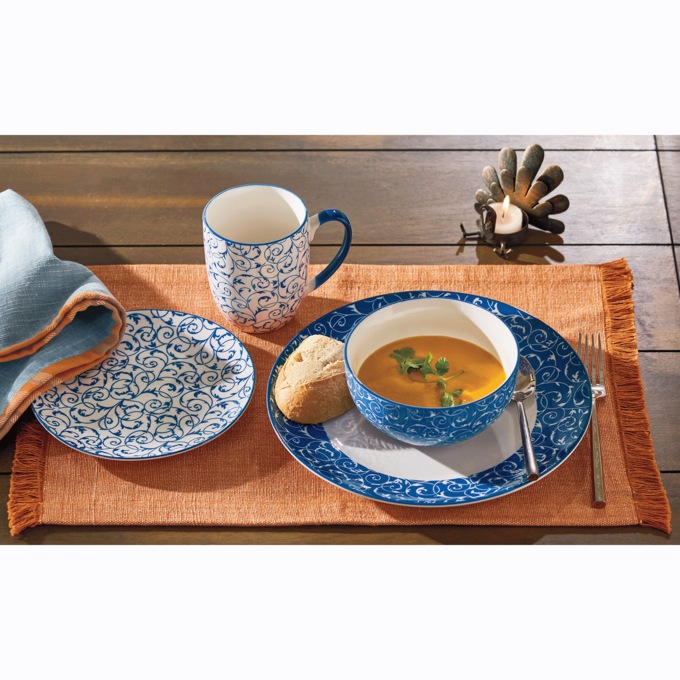 16-Piece Chinoiserie Dinnerware Set, , large