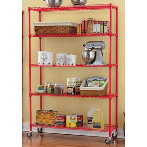 5-Tier Wide Mobile Shelf, , large