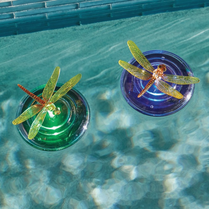 Set of 2 Solar Floating Lights, , large