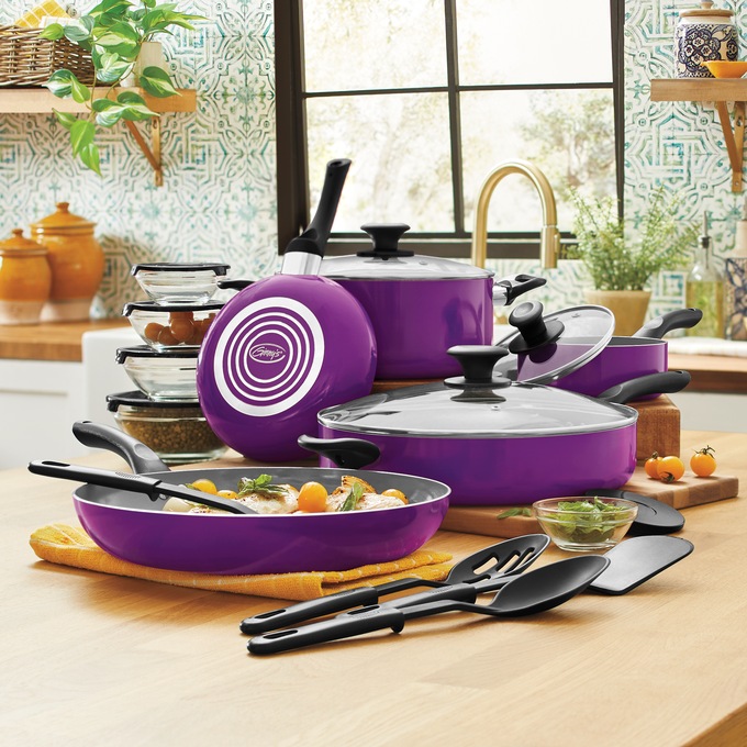 Ginny's 22-Piece Ceramic Cookware Set, , large