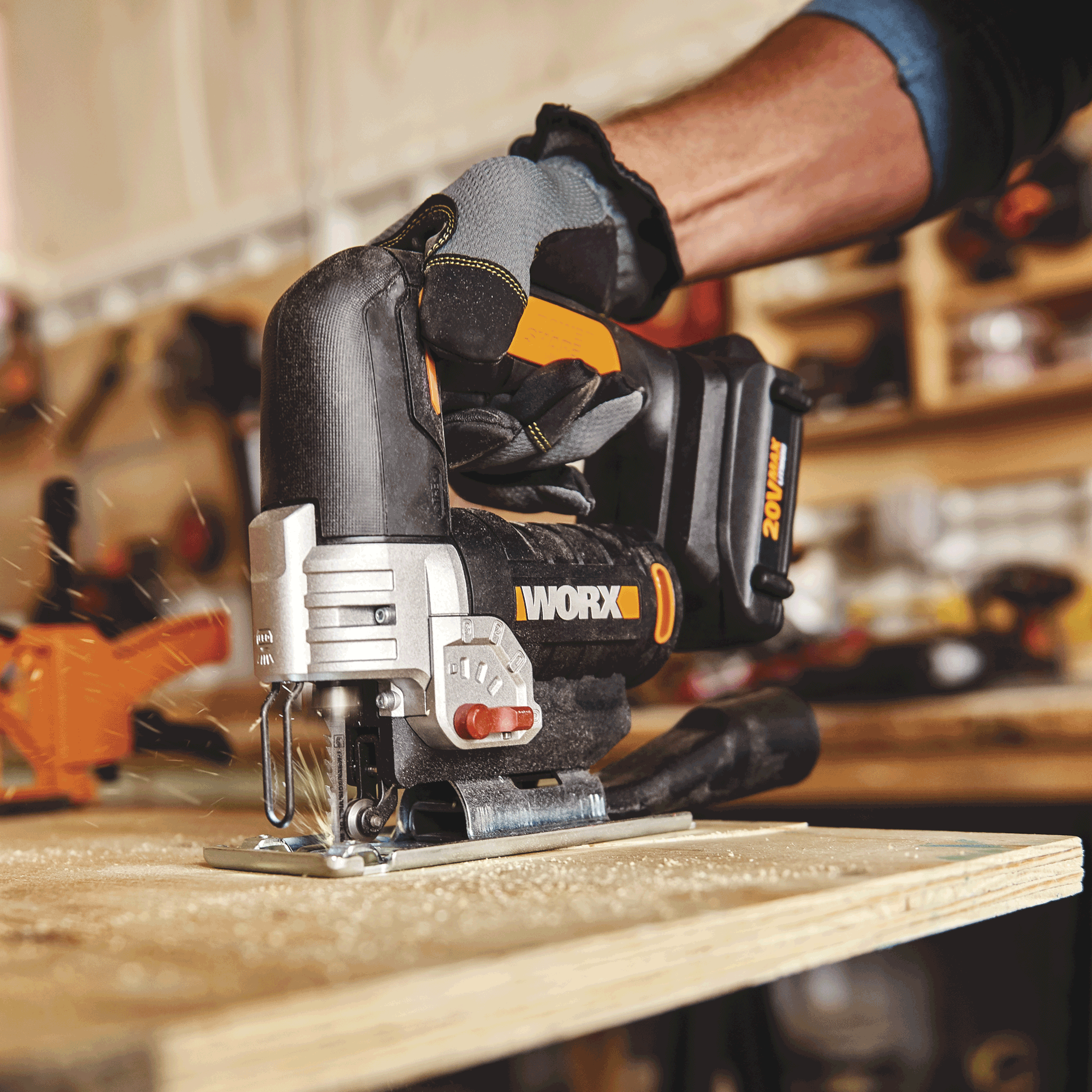 20v Jigsaw Worx Battery Jigsaw Worx 20V Power Share Axis Cordless