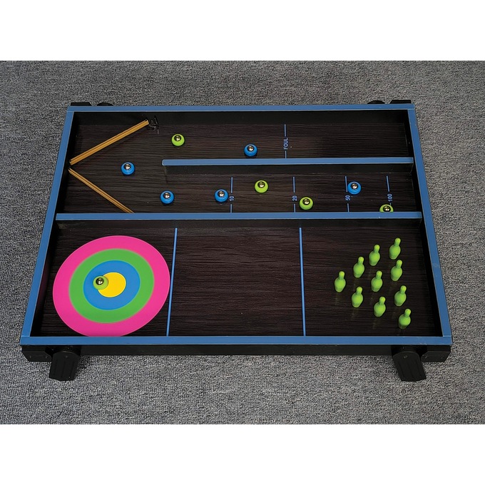 Tabletop 4-in-1 Multi Game, Black, large