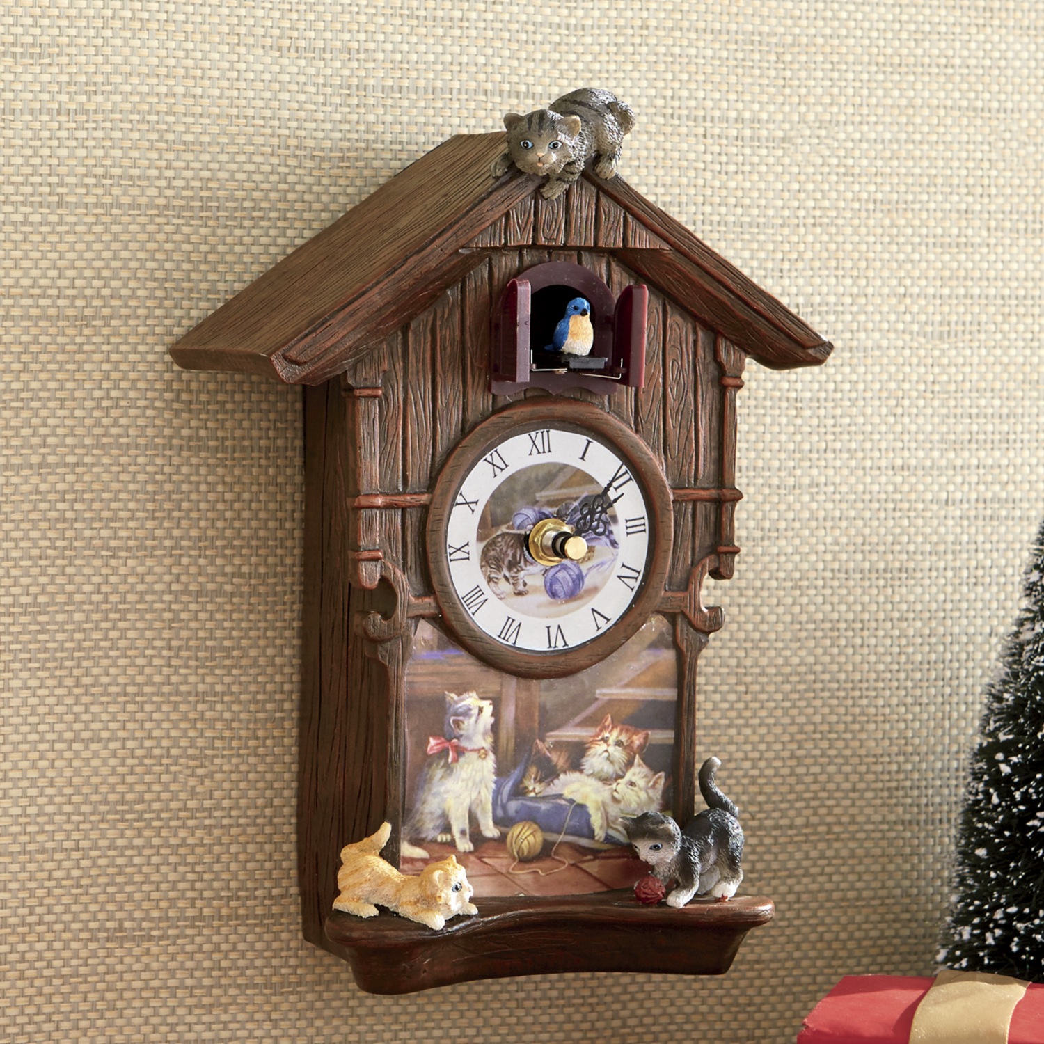 Cat Cuckoo Clock Montgomery Ward