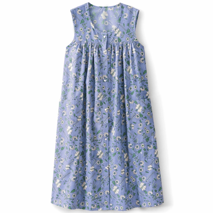 Sleeveless Woven Shift Dress, , large