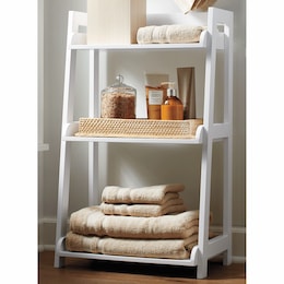 Taos 3-Tier Bathroom Floor Shelf, , large