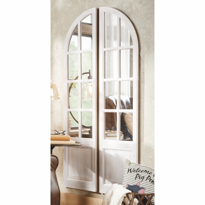 Set of 2 Arch Wall Mirrors, , large