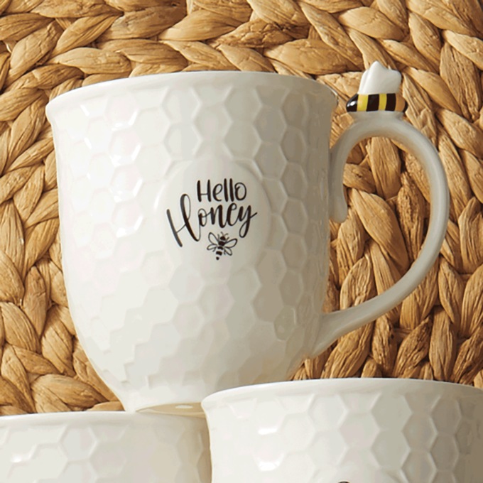 Sweet Bee 17-oz. Ceramic Mug, , large