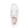 Skechers Women's Slip-Ins Contour Foam Golden Hour Shoe with No-Tie Bungee Laces, White Rose Gold, large