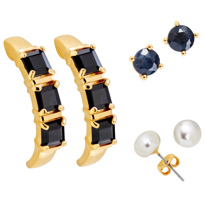 Gemstone 3 PC Earring Set, , large