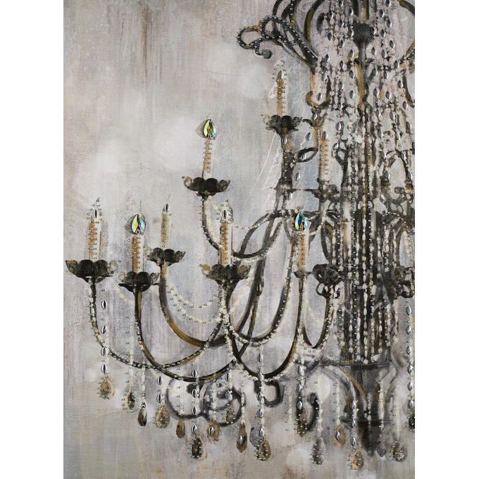 Jeweled Chandelier Canvas, , large