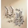 Bead/Triangle Necklace & Earring Set, , large