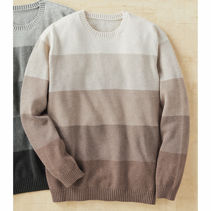 Ombré Crewneck Sweater, , large