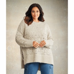 Kel Crochet Sweater, , large