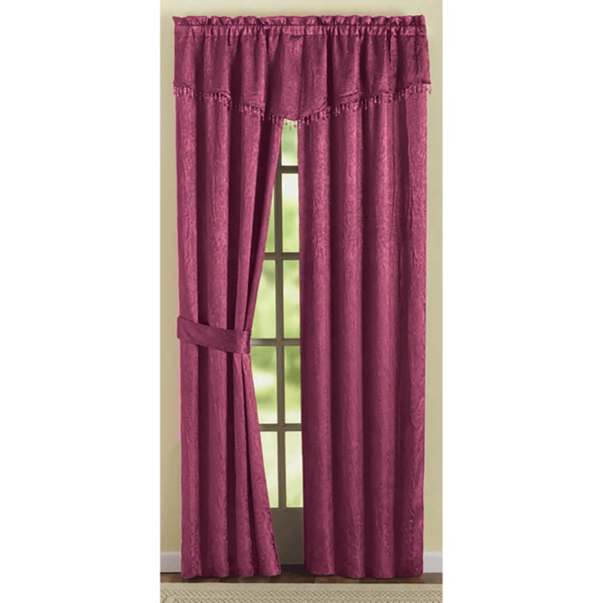 Cara Crush Window Set, Burgundy, large