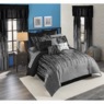 Gilda 30-Piece Complete Comforter and Curtain Set with 2 Coordinating Sheet Sets, Silver, large
