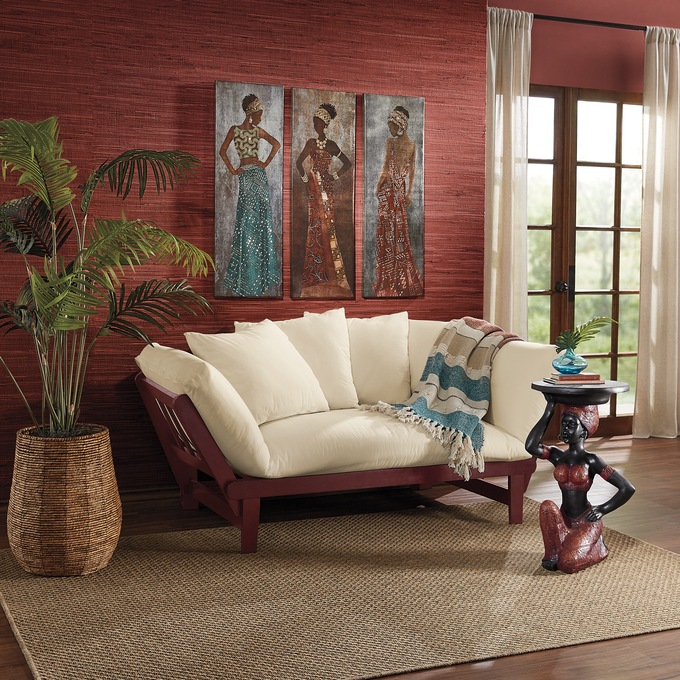 3-pc. Stylish African Lady Wall Art, , large