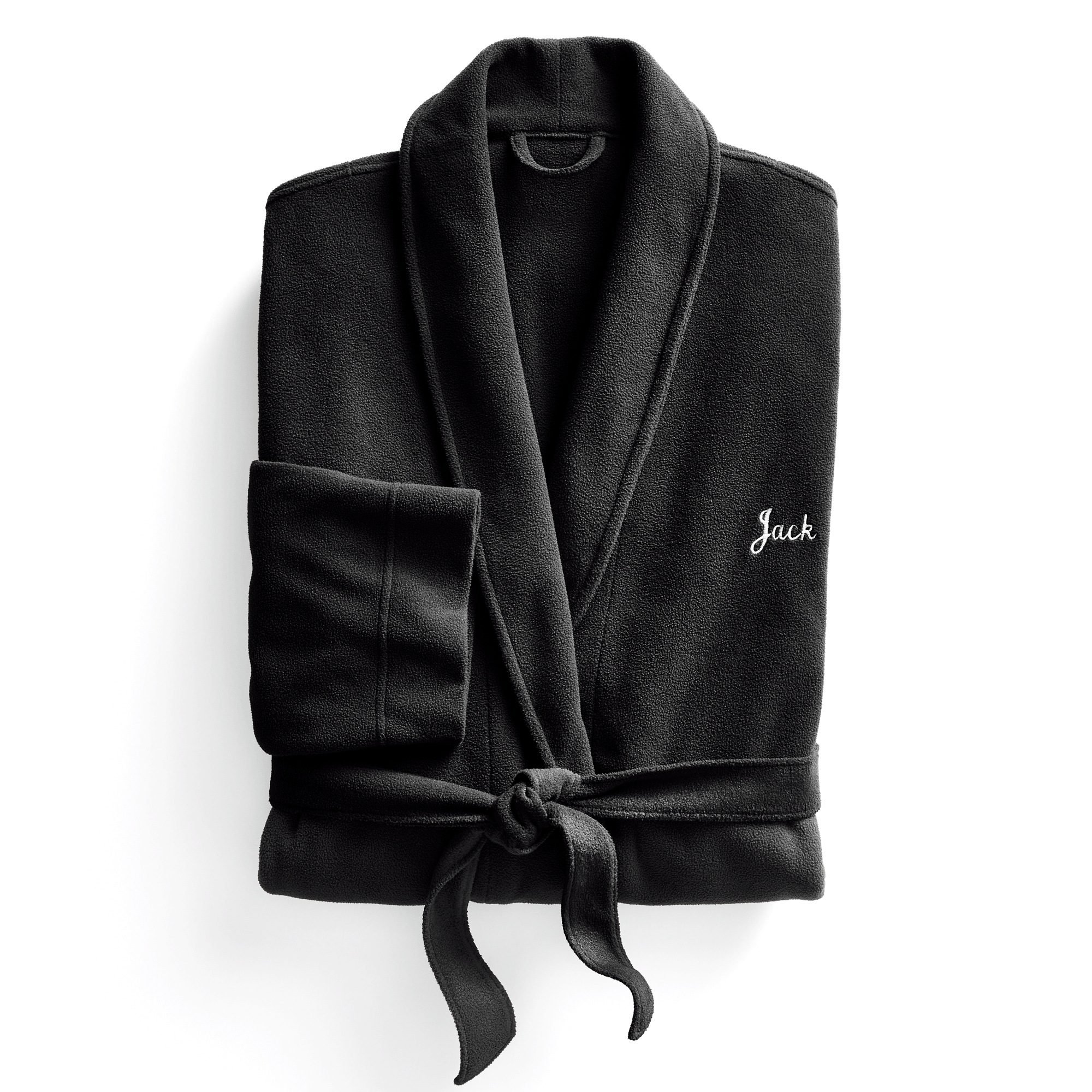 Personalized Mens Fleece Robe, , large