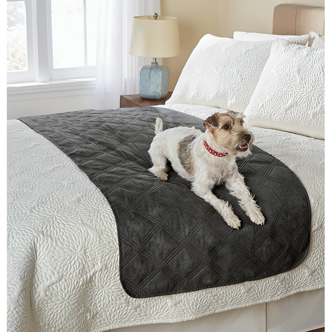 Faux-Suede Waterproof Bed Protectors, , large