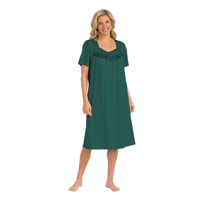 Cotton Knit Gown, , large