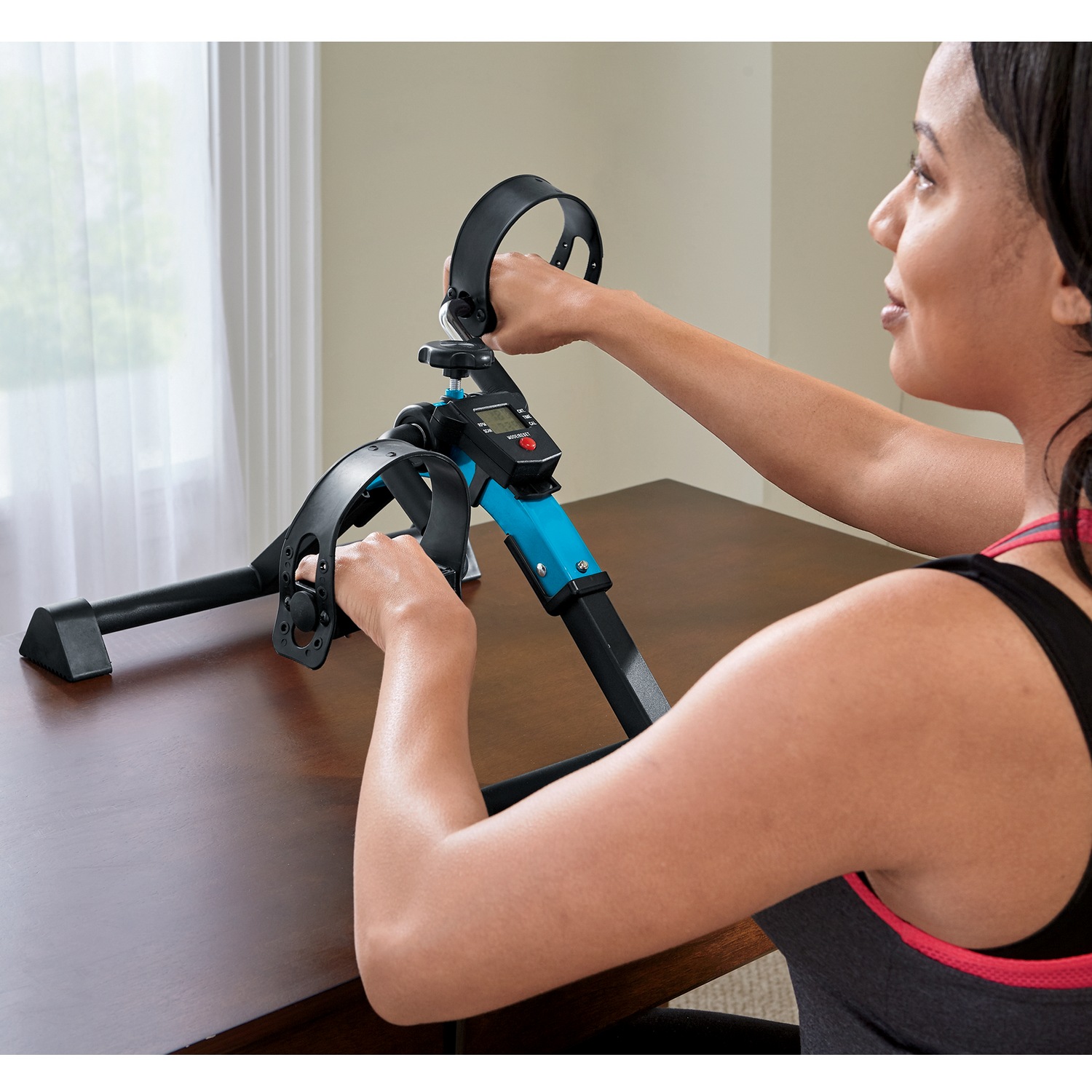 Static top pedal exerciser