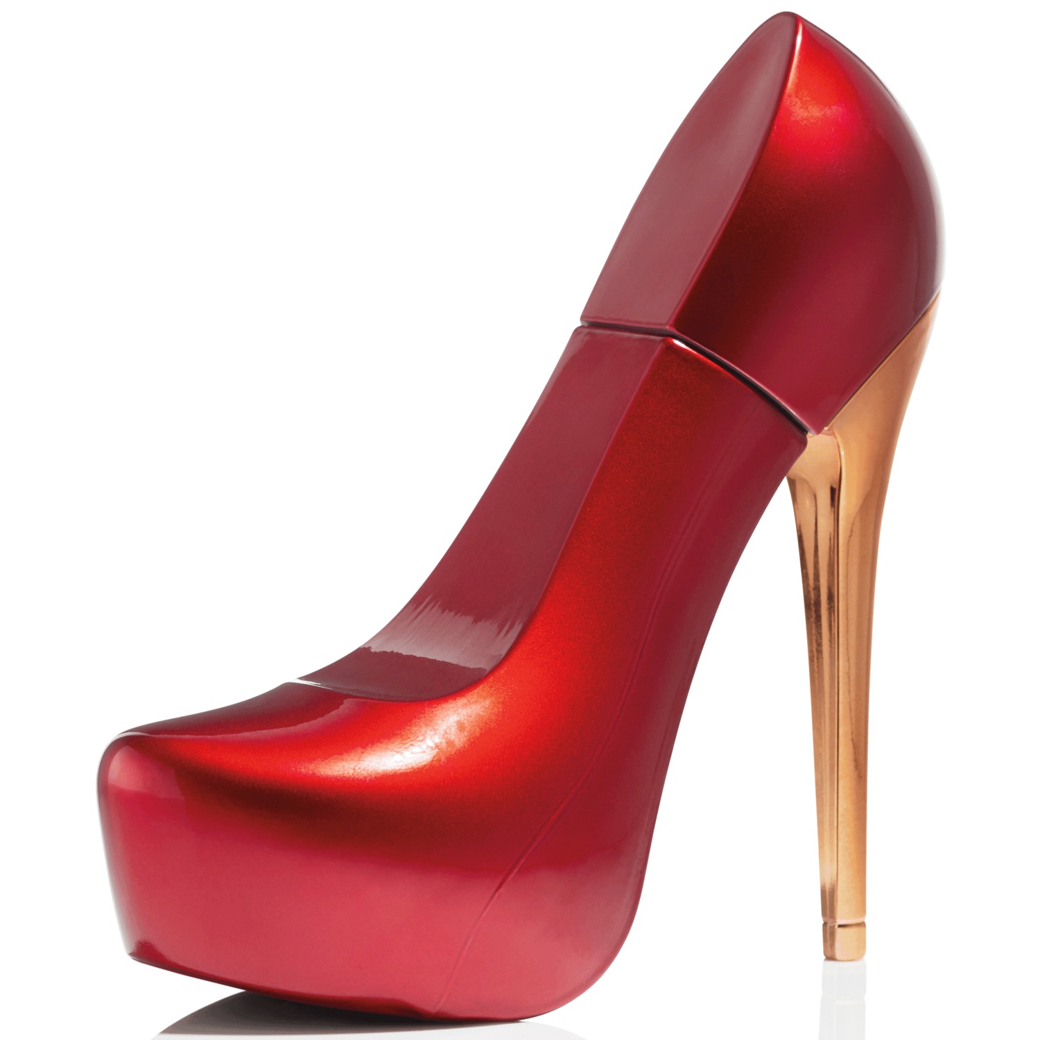 Red high heel perfume store