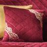 Quilted Velvet Pillow Cover, , large