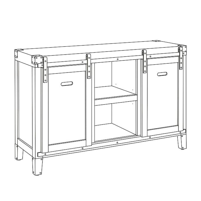 Rustic Media Stand, , large