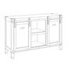 Rustic Media Stand, , large